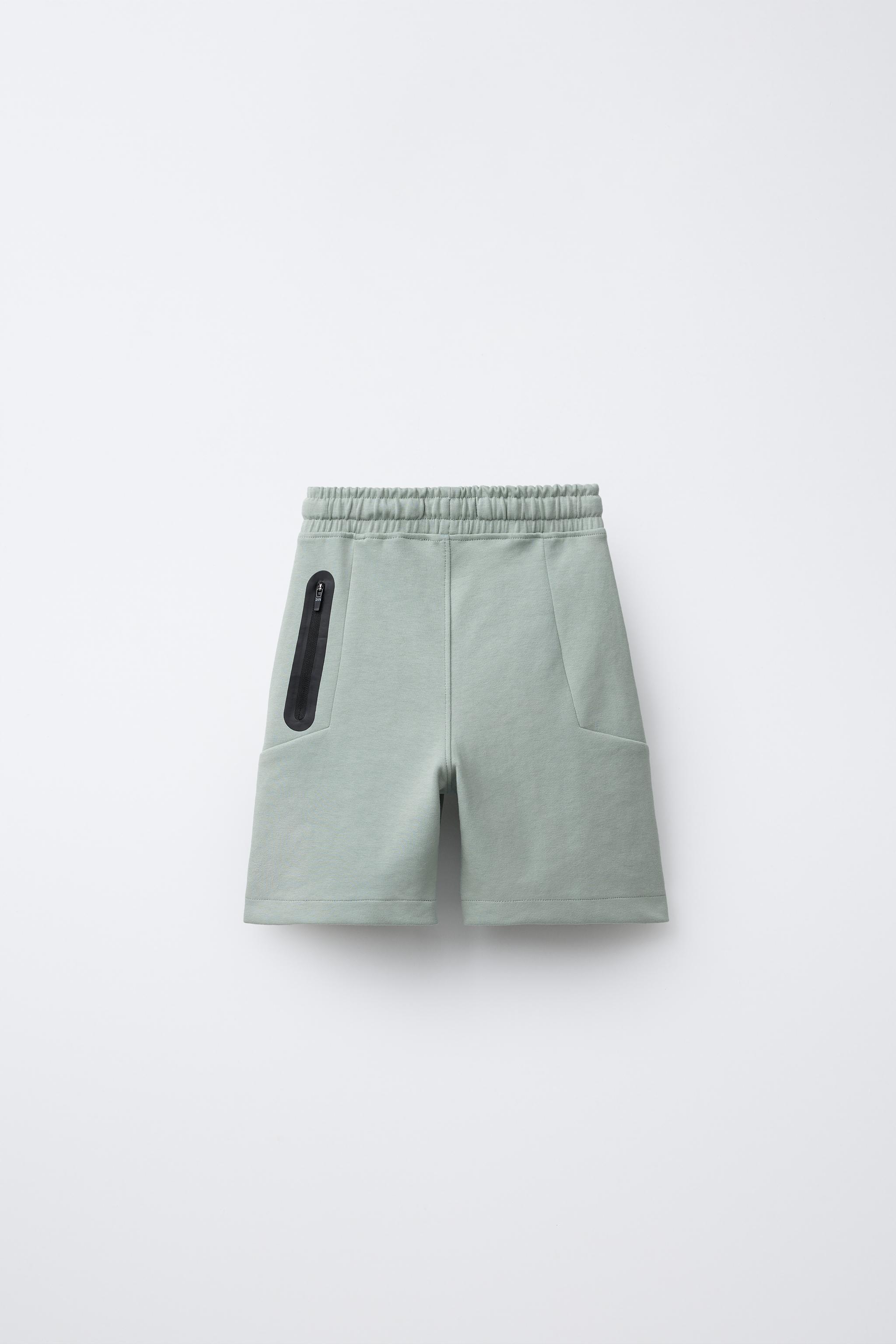 SPORTY BERMUDA SHORTS - Light green | ZARA South Africa