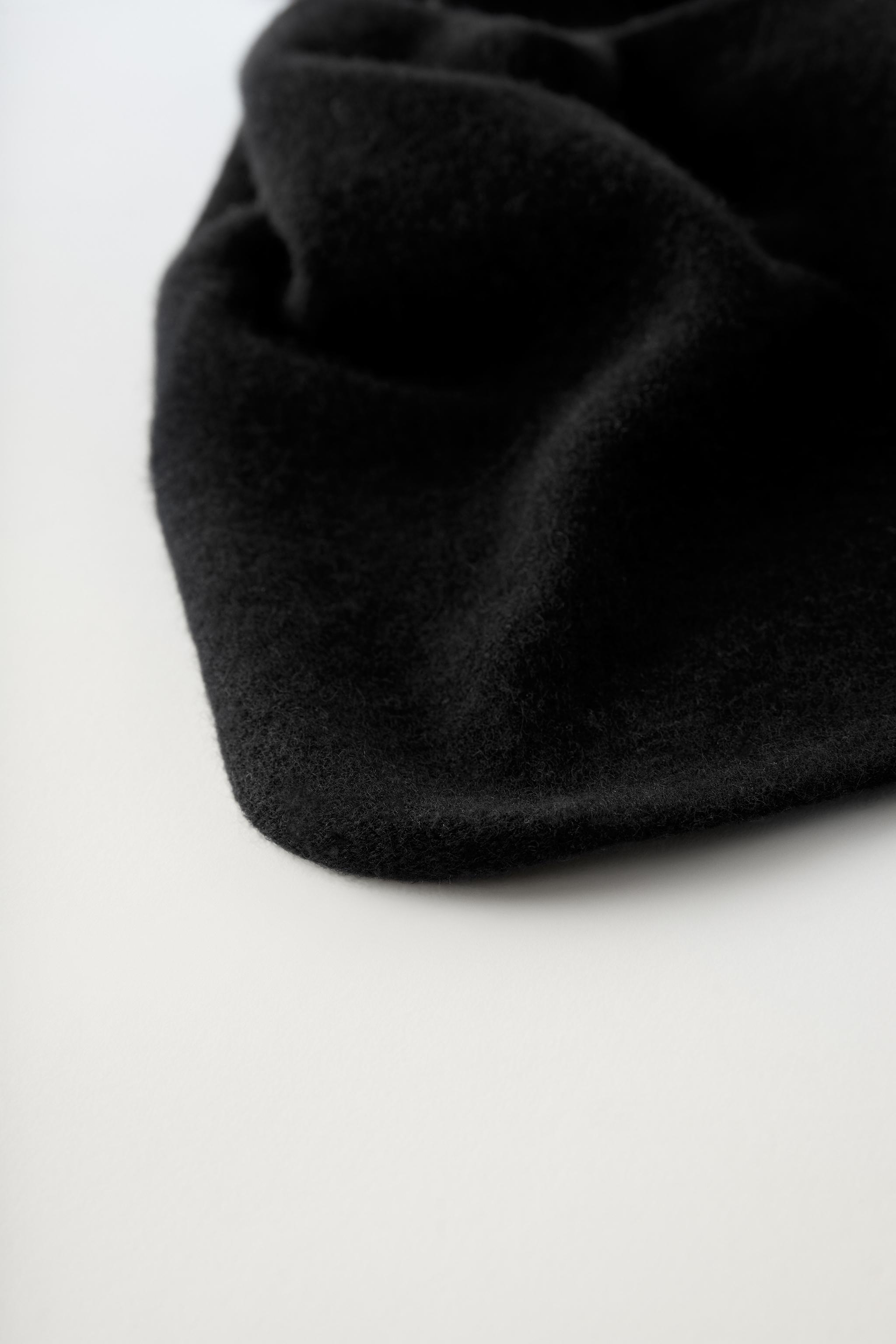 100% CASHMERE NECKERCHIEF - Black | ZARA United States