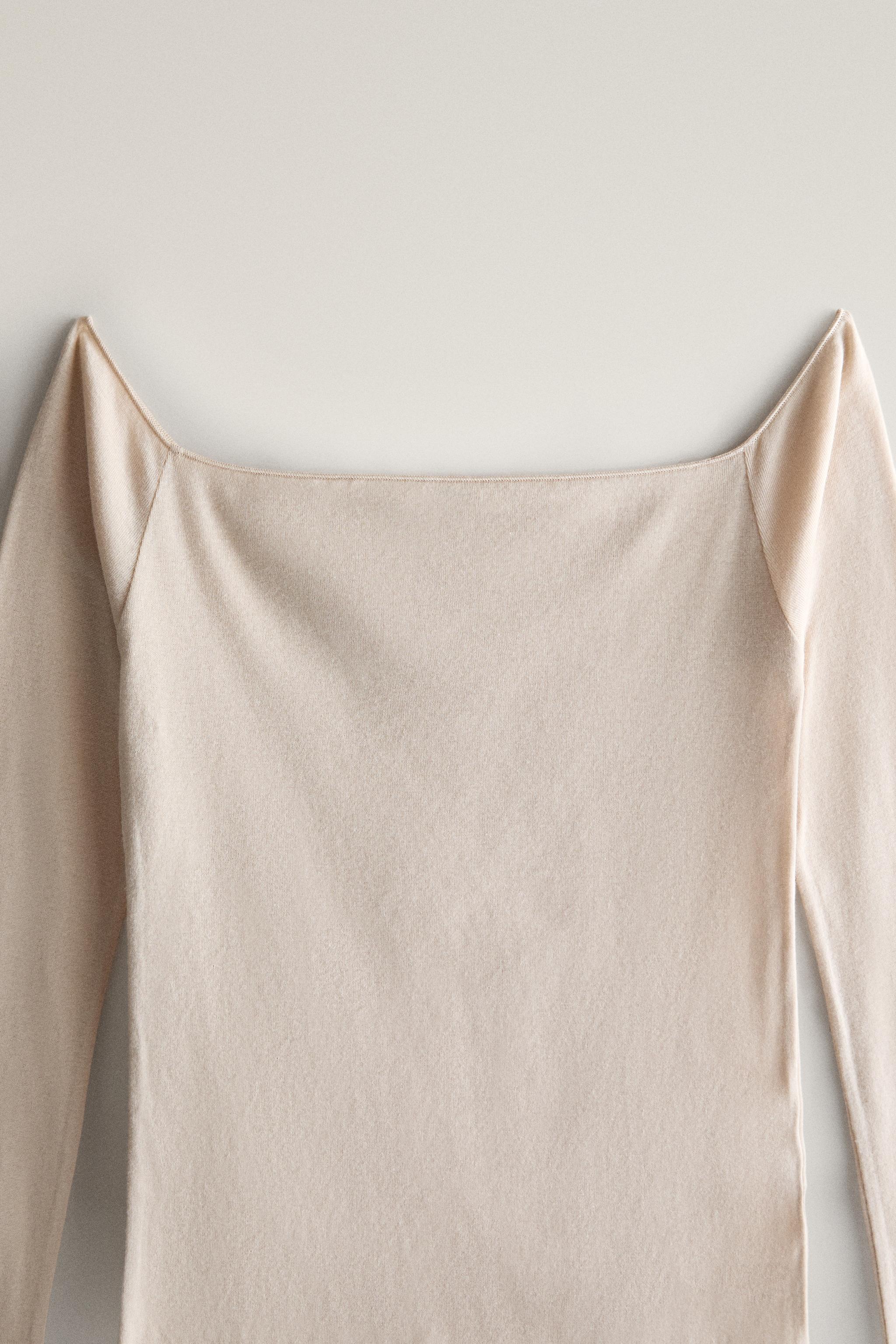FINE LONG-SLEEVE COTTON T-SHIRT