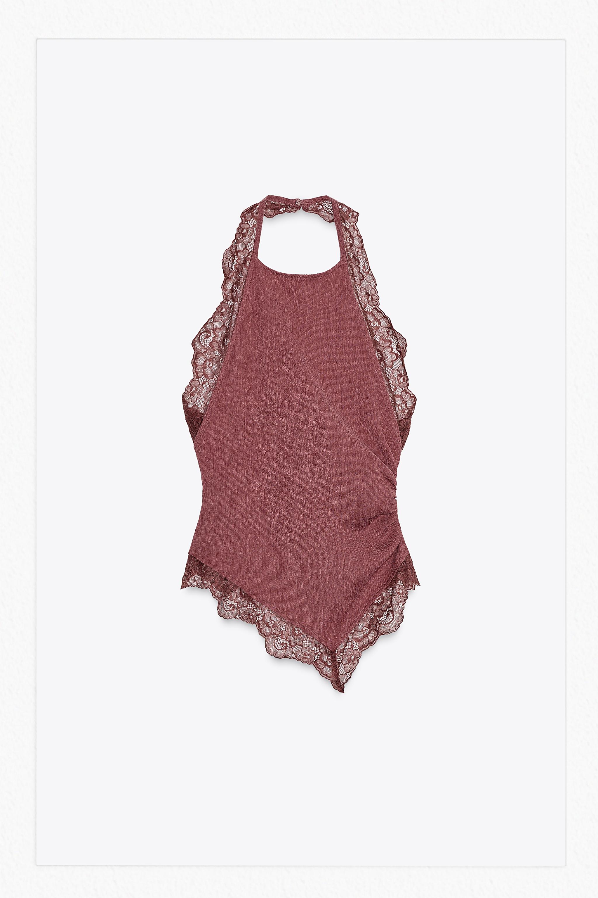 トップス Theredthread S lace up halter tops THEREDTHREAD / ザレッドスレッド】S lace up halter tops