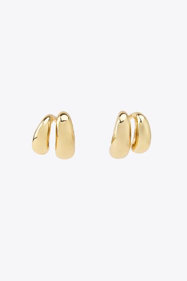 DUBBELE EARCUFF - Goudgeel van Zara - Afbeelding 0