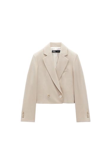 DOUBLE BREASTED CROP BLAZER