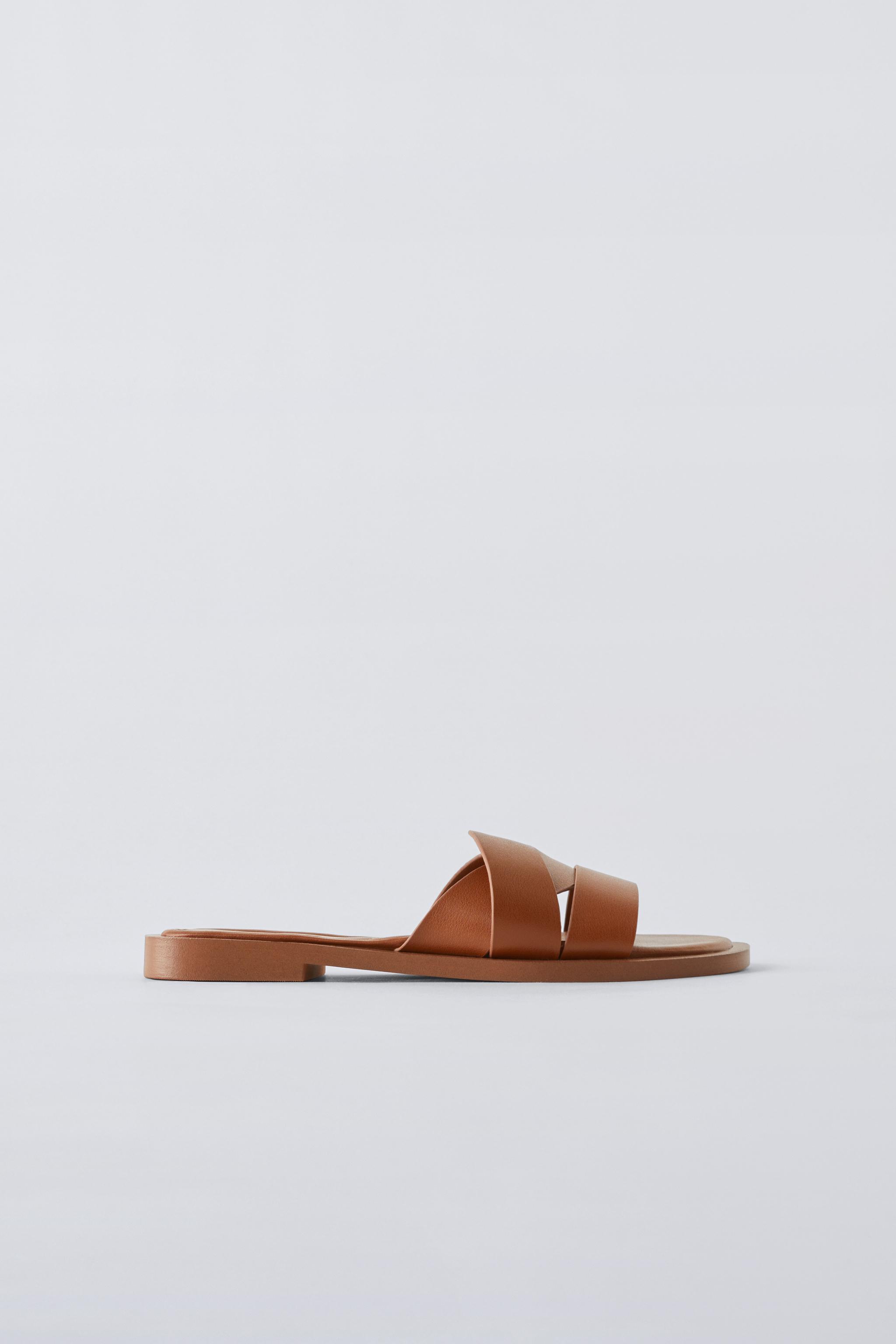 Zara fashion tan sandals