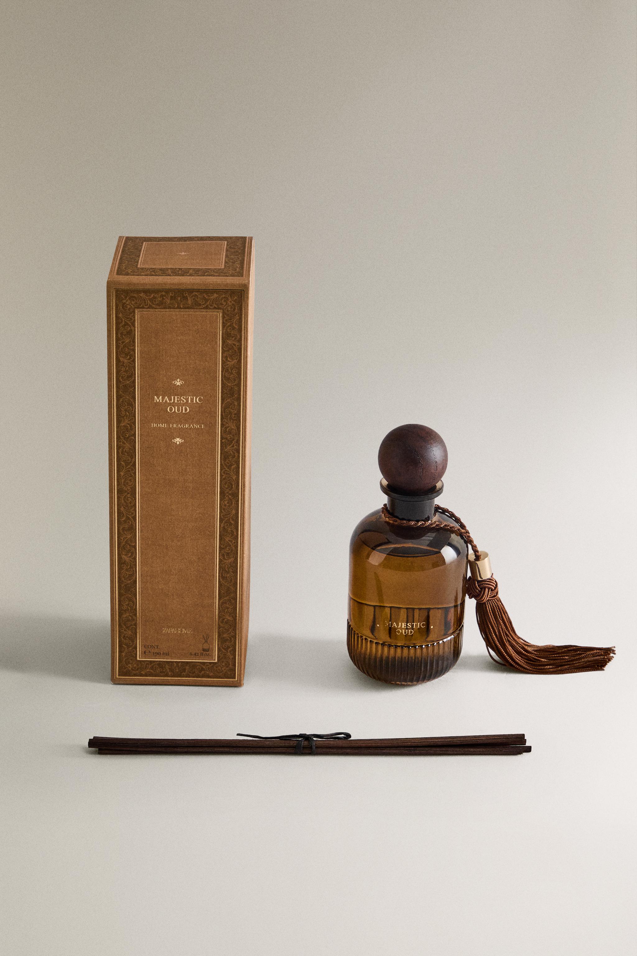 (190 ML) MAJESTIC OUD REED DIFFUSERS — Dark brown