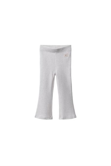 FLARE LABEL LEGGINGS — Sand / Marl 1