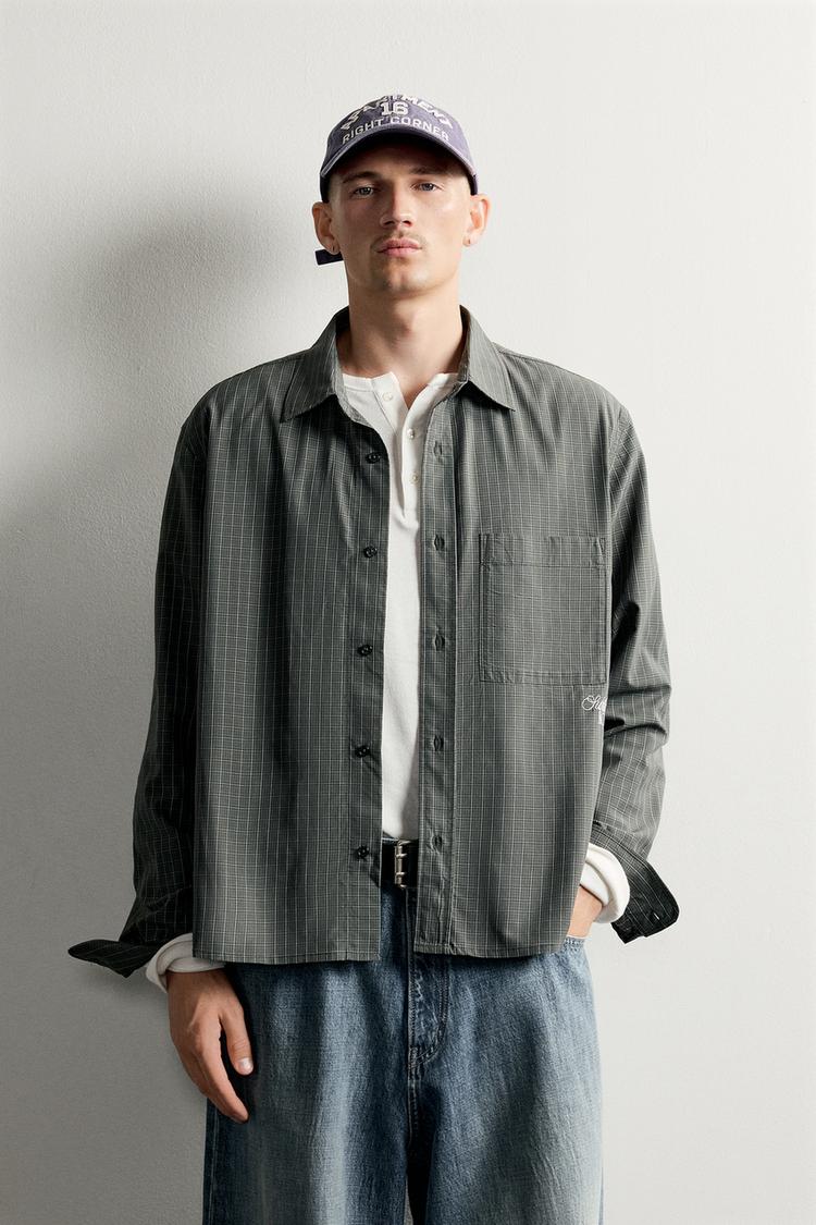 BOXY FIT CHECKS SHIRT