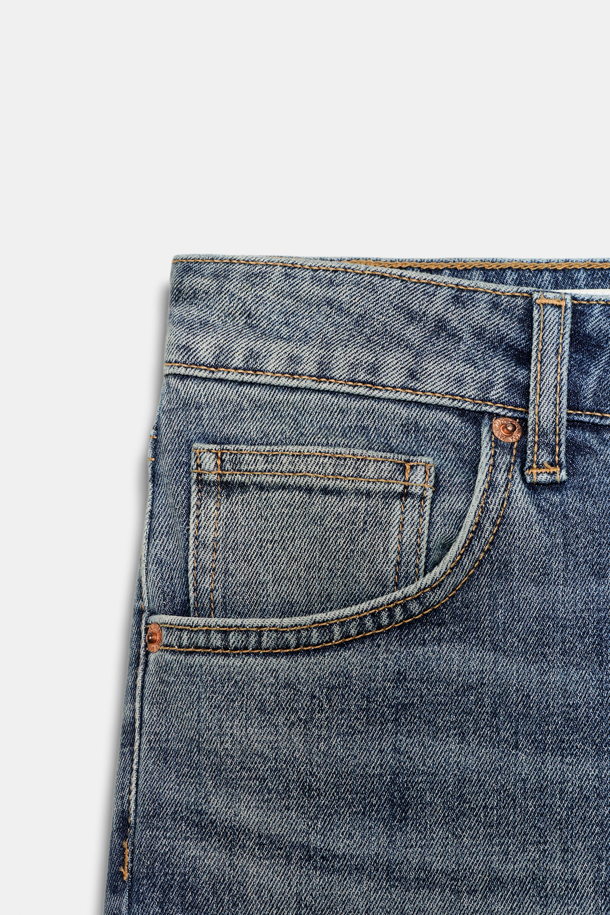 JEAN CAPRI DENIM TRF TAILLE MOYENNE