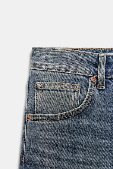 JEAN CAPRI DENIM TRF TAILLE MOYENNE - Bleu de Zara - Image 8