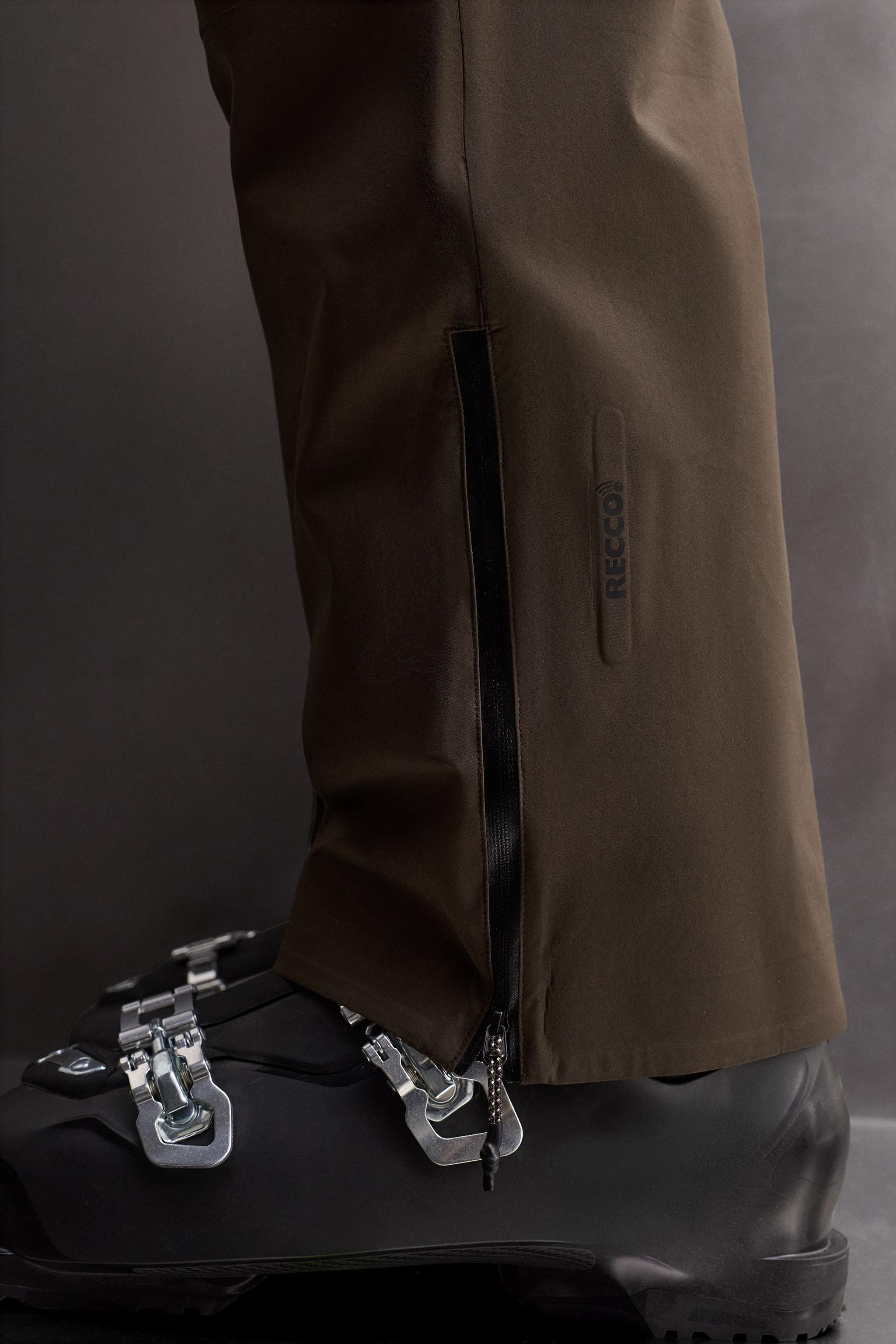RECCO®防水加工シェルキルティングスキーパンツ - ブラウン | ZARA