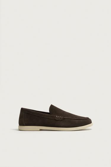 MOCASSIM DE COURO CASUAL - Chocolate da Zara