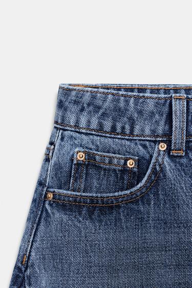 Z1975 HIGH-WAIST BARREL JEANS WITH SEAMS - Mid-blue by Zara - Image 9