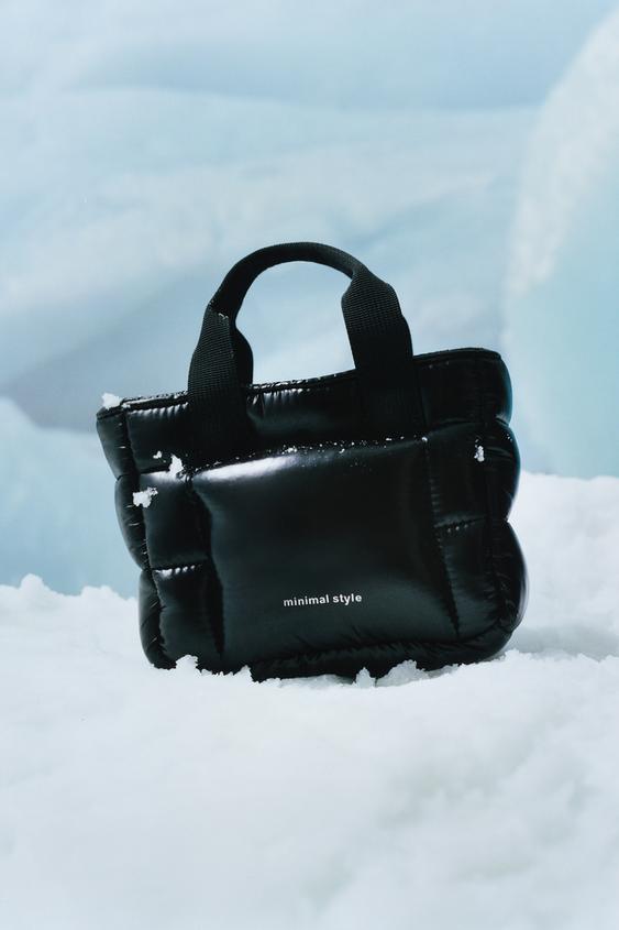 BANDOLERA ACOLCHADA - Negro de Zara - Imagen 0
