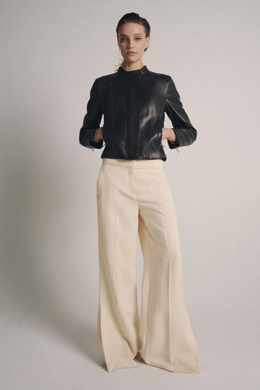 VESTE 100 % CUIR ZW COLLECTION LIMITED EDITION - Marron foncé de Zara - Image 5