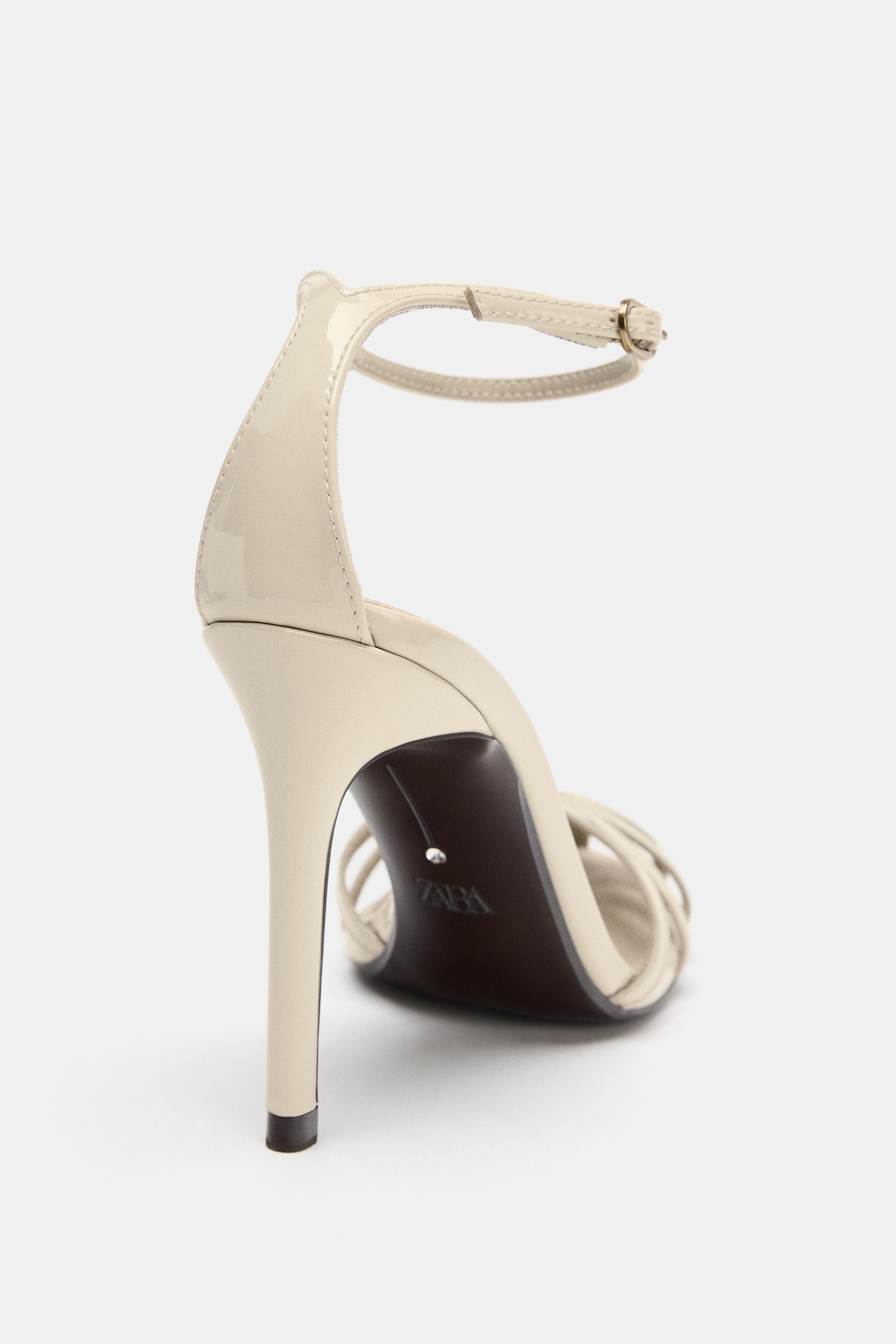 Женские сандалии Zara FISHERMAN HEELED SANDALS — фото 5