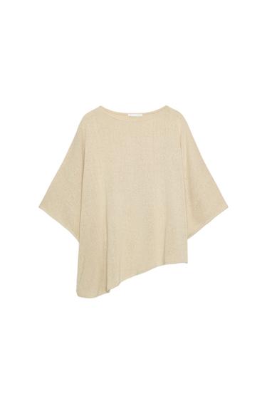 SHORT SLEEVE RUSTIC TOP - Light beige by Zara