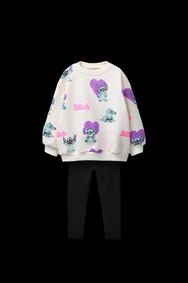 CONJUNTO JOGGING SUDADERA Y LEGGING LILO & STITCH © DISNEY - Negro de Zara - Imagen 0