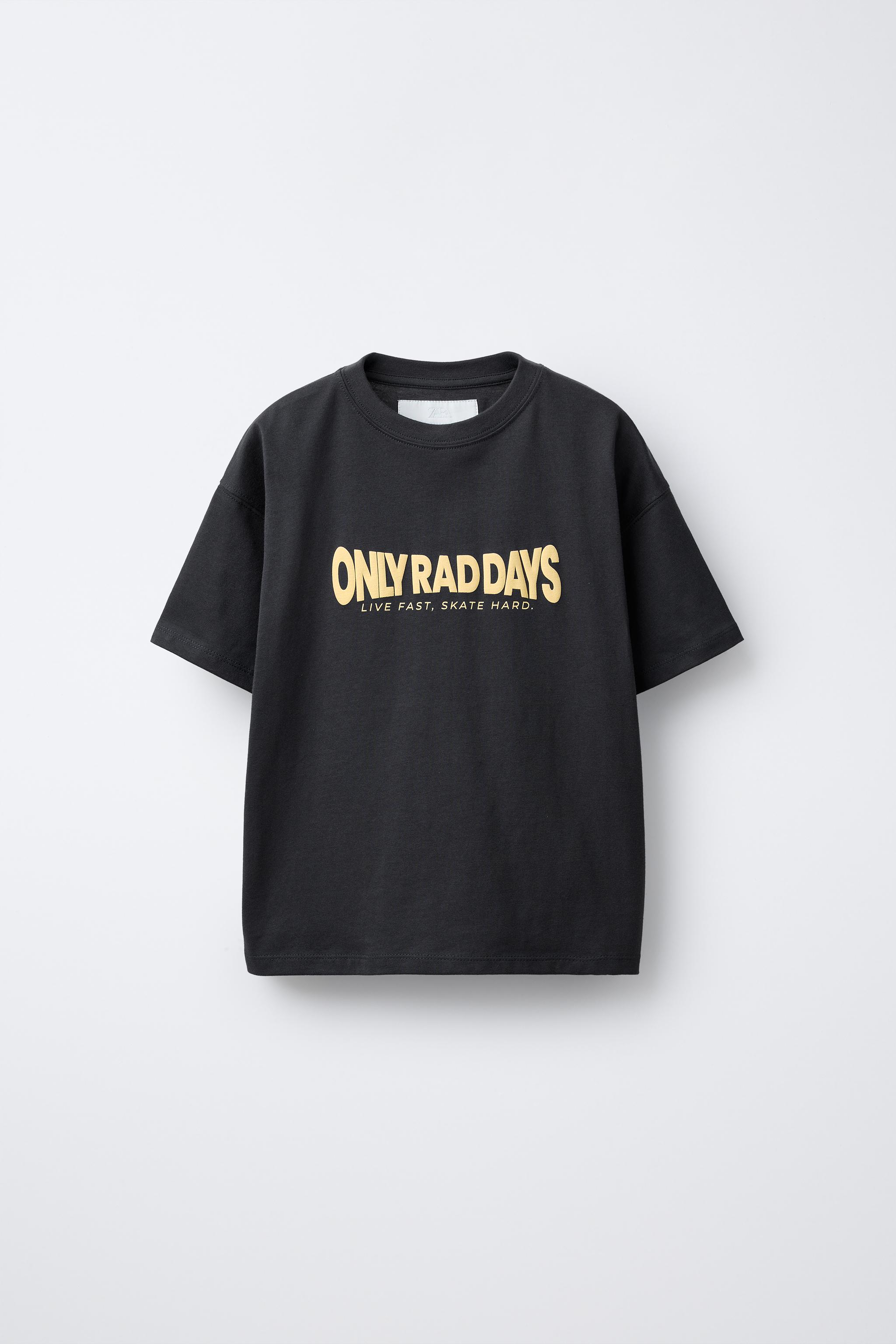 フォトプリントTシャツ - ブラック | ZARA Japan / 日本