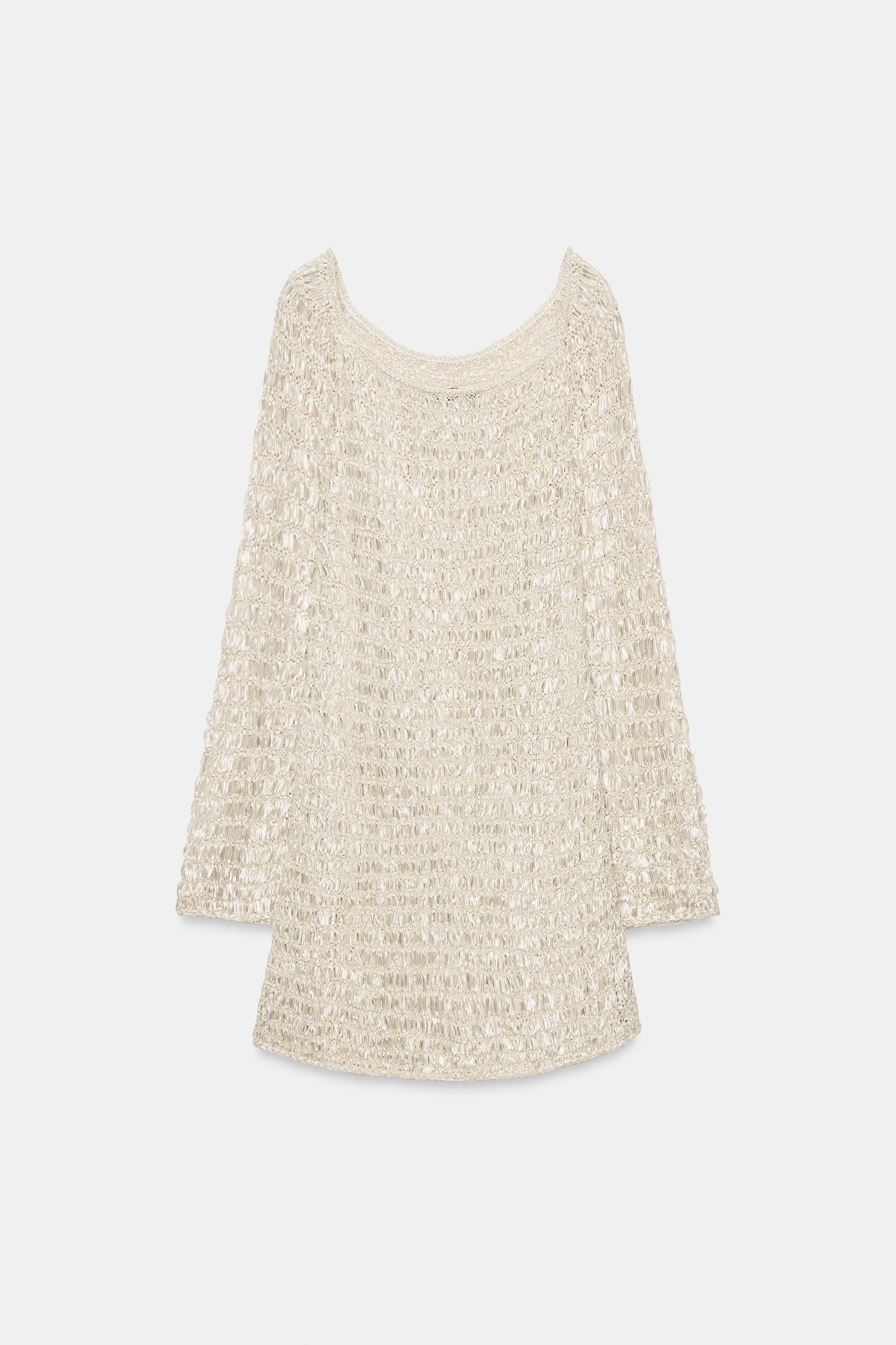 BOAT NECK KNIT MINI DRESS