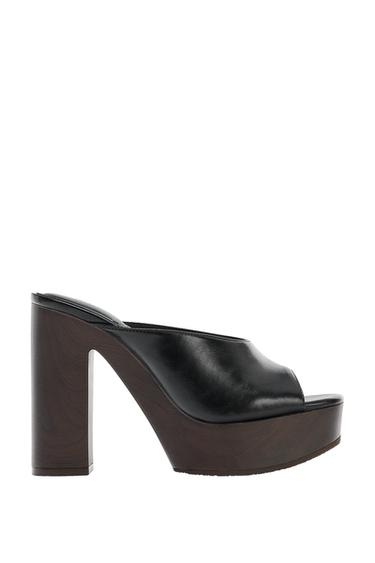 PLATFORM SANDALS - Black by Zara