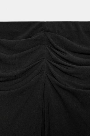 GATHERED MAXI SKIRT - Black by Zara - Image 6
