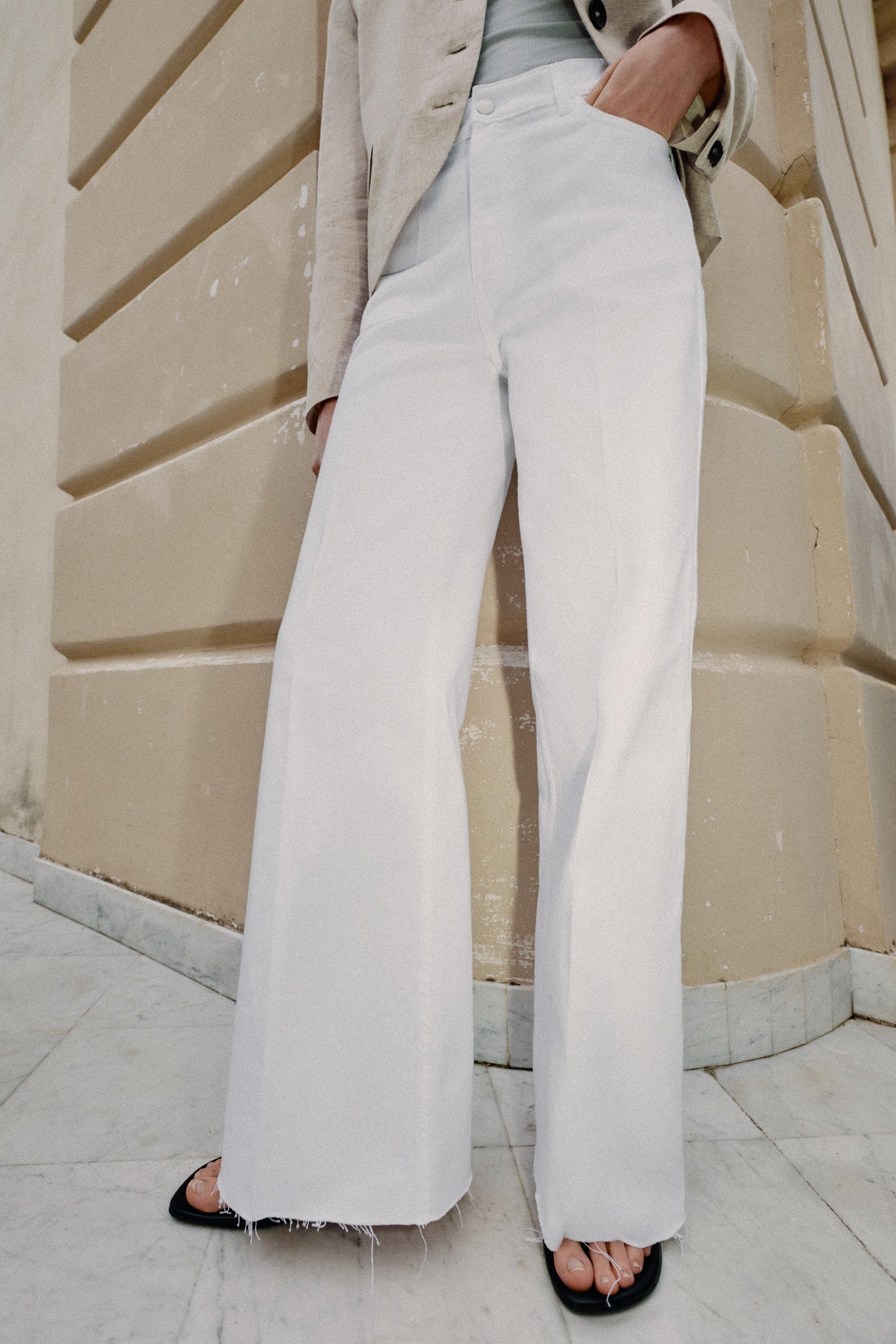 Z1975 MID-RISE STRAIGHT LEG JEANS — White