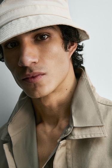 REGULAR FIT OVERSHIRT WITH POCKETS - Sand by Zara - Image 4