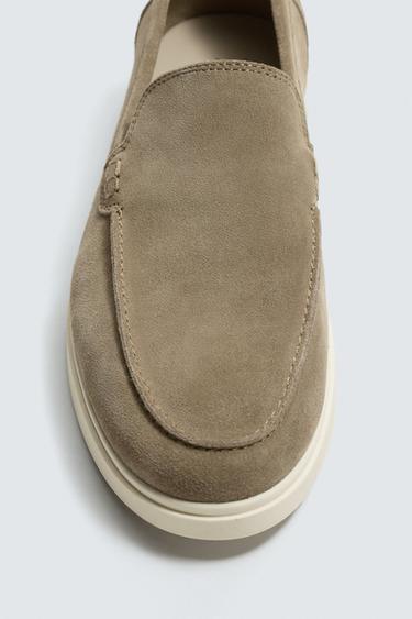 MOCASSIN EN CUIR CASUAL - Beige de Zara - Image 5