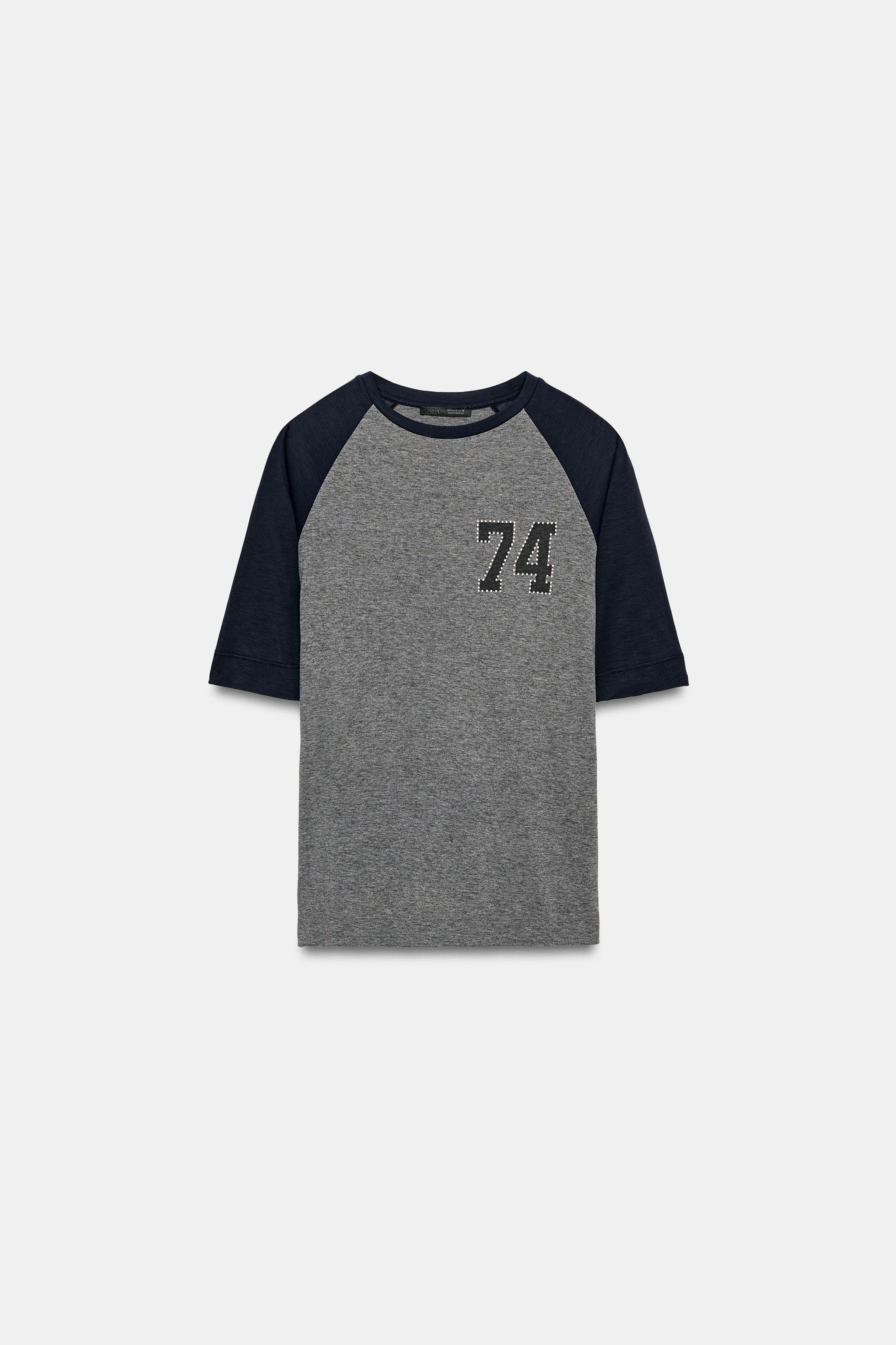 STUDDED NUMBER T-SHIRT