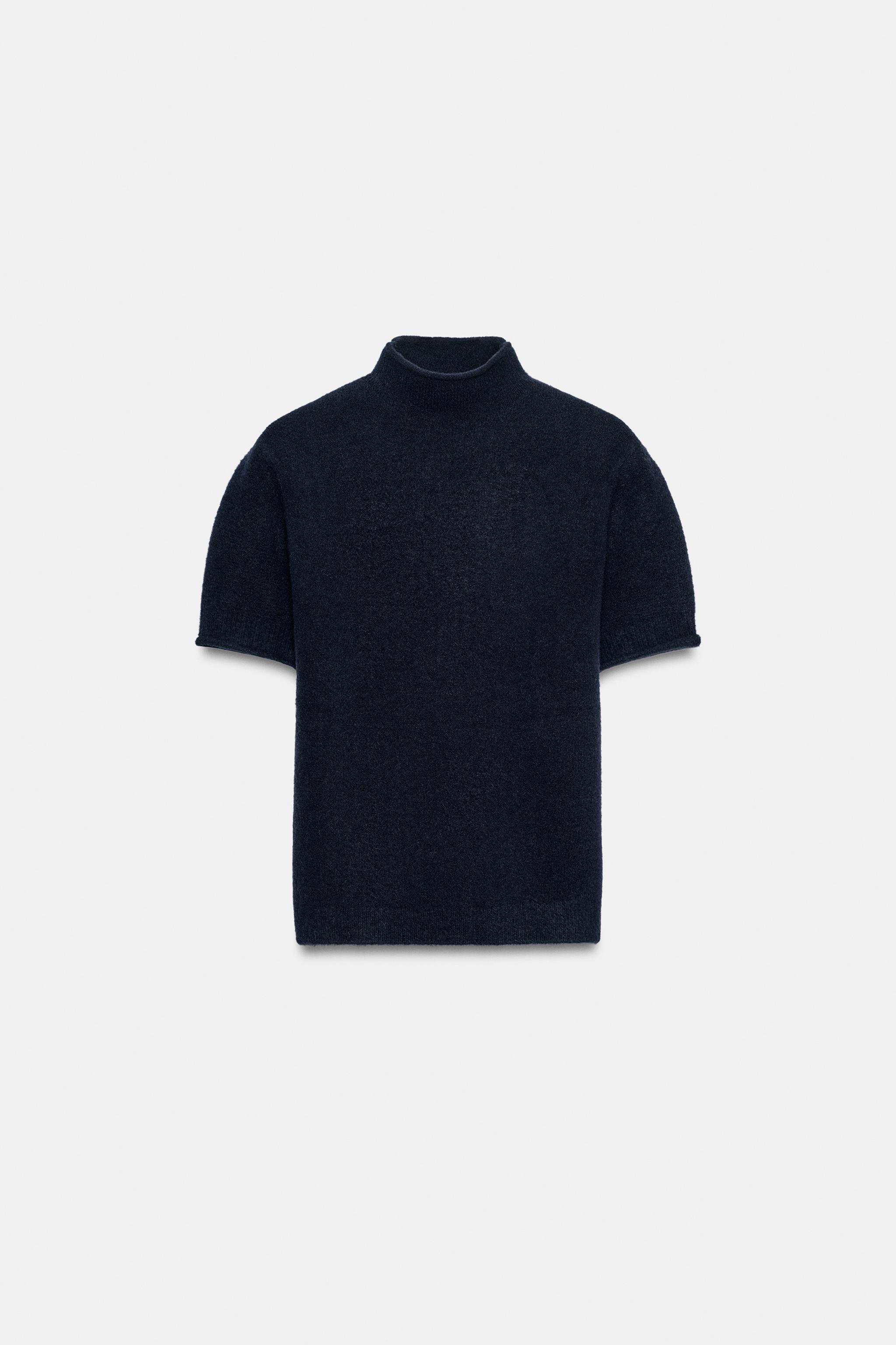 SOFT SHORT SLEEVE KNIT SWEATER
