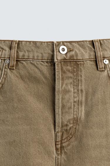 RELAXED FIT JEANS - camel by Zara - Image 8