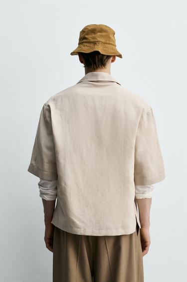 RELAXED FIT FLOWING SHIRT - Light beige by Zara - Image 2