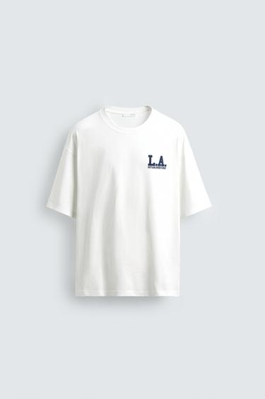 تيشيرت بقصة RELAXED FIT وبطبعات مغسولة - أبيض by Zara - Image 0