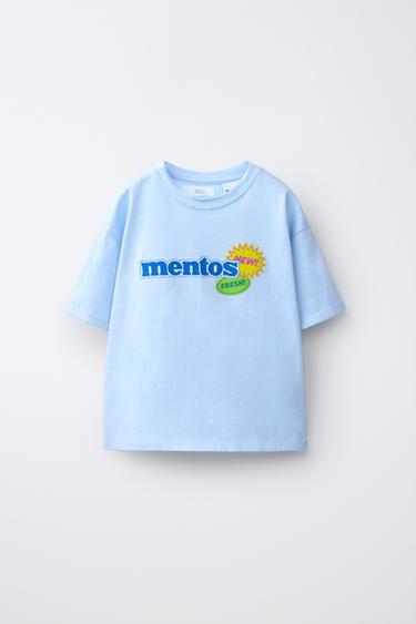 MENTOS ® PRINT T-SHIRT - Sky blue by Zara - Image 0