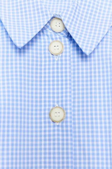 CHEMISE À MANCHES BOUFFANTES - Bleu / Blanc de Zara - Image 6