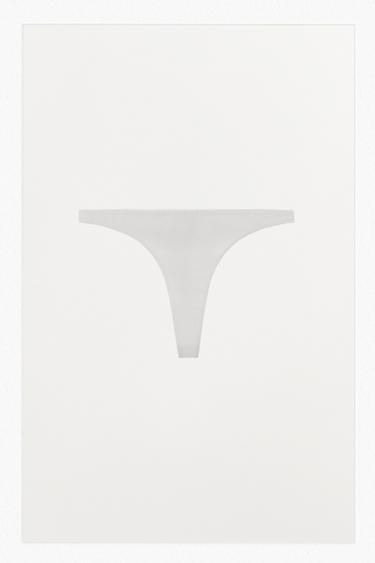 MODAL THONG - White by Zara