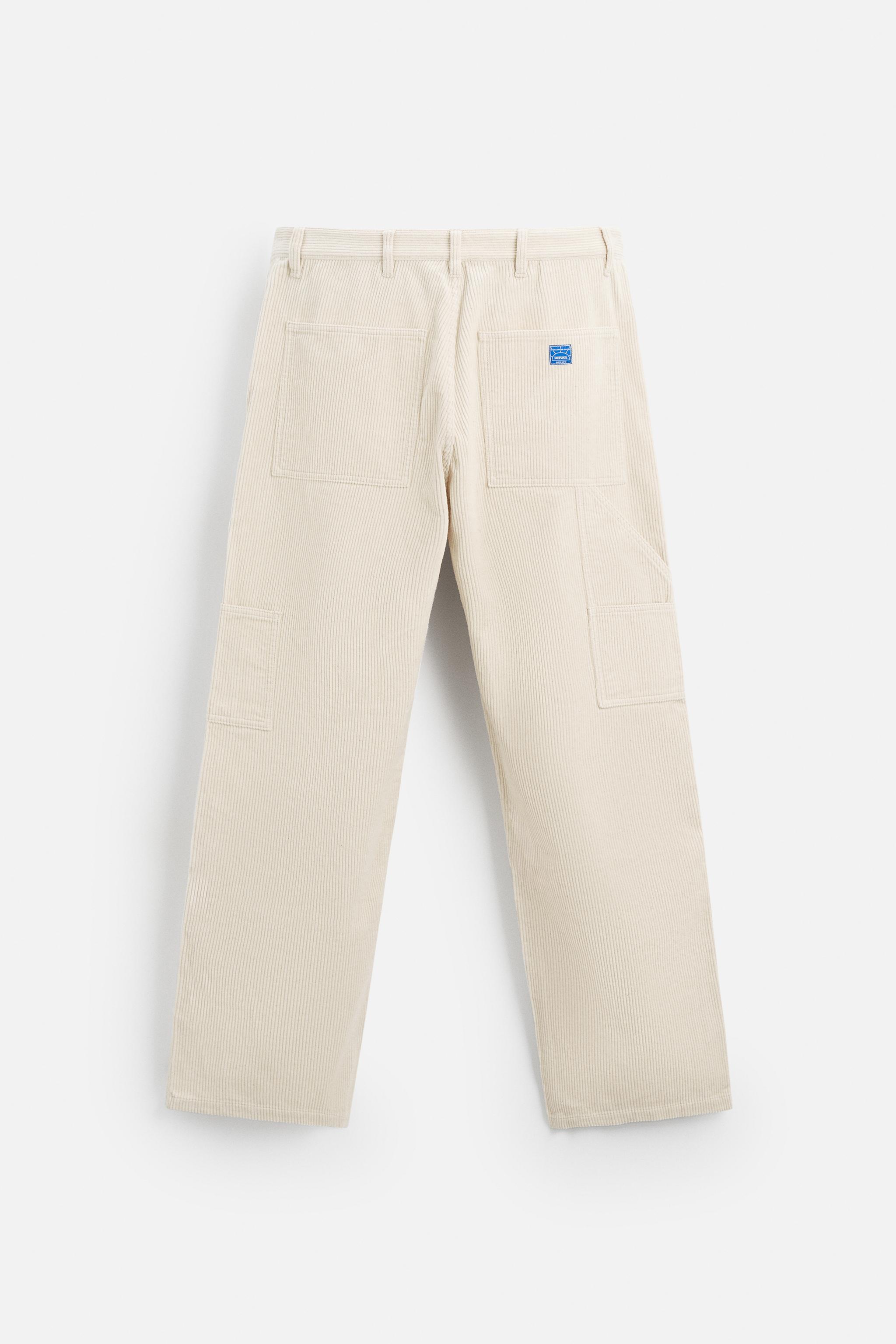 CARPENTER CORDUROY PANTS - ECRU | ZARA United States