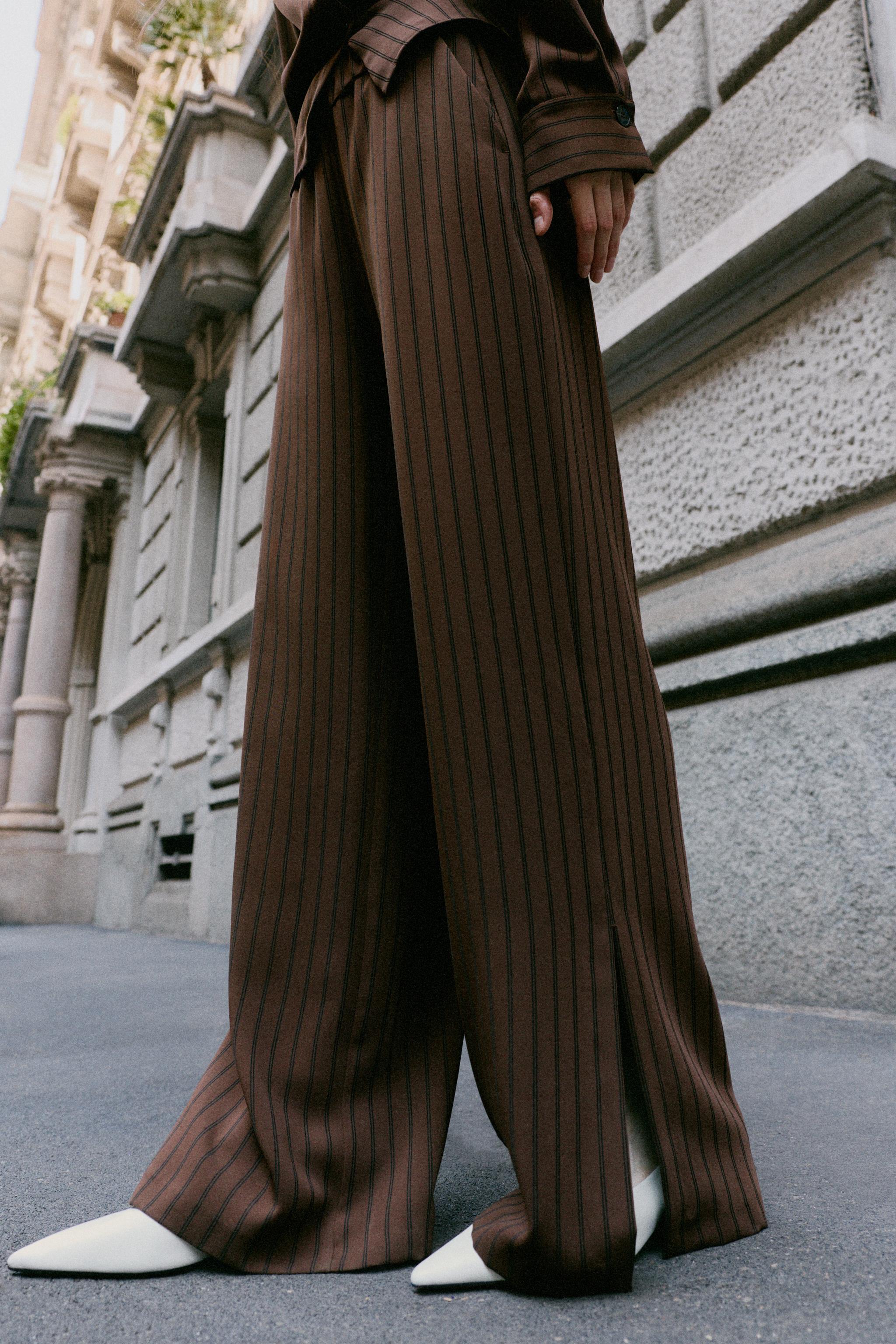 PANTALON RAYURES OUVERTURE LATÉRAL