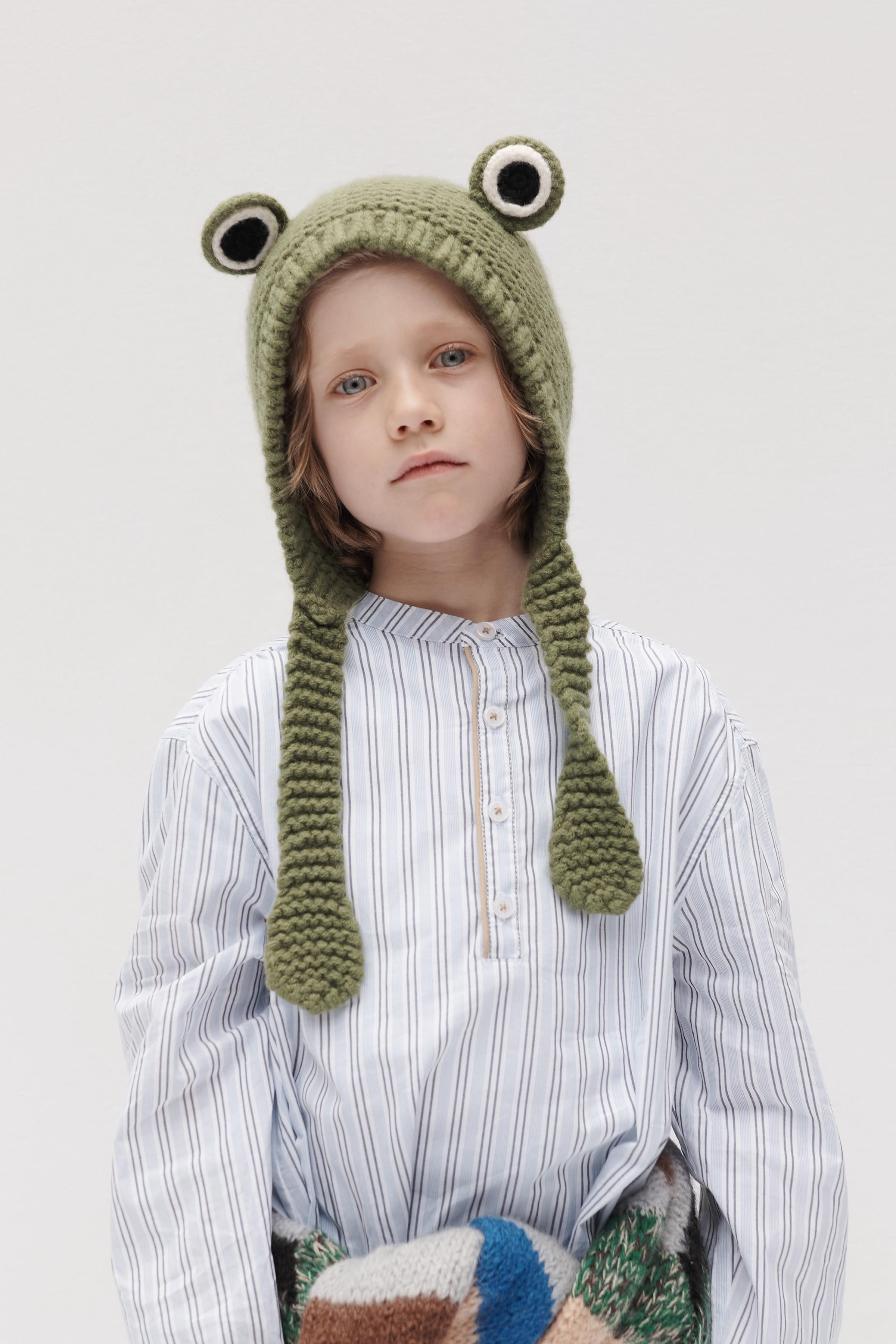 BONNET GRENOUILLE 100% LAINE ÉDITION LIMITÉE