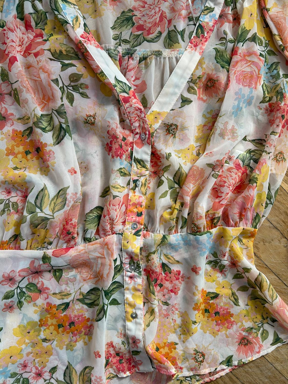 FLORAL PRINT BLOUSE - Image 6