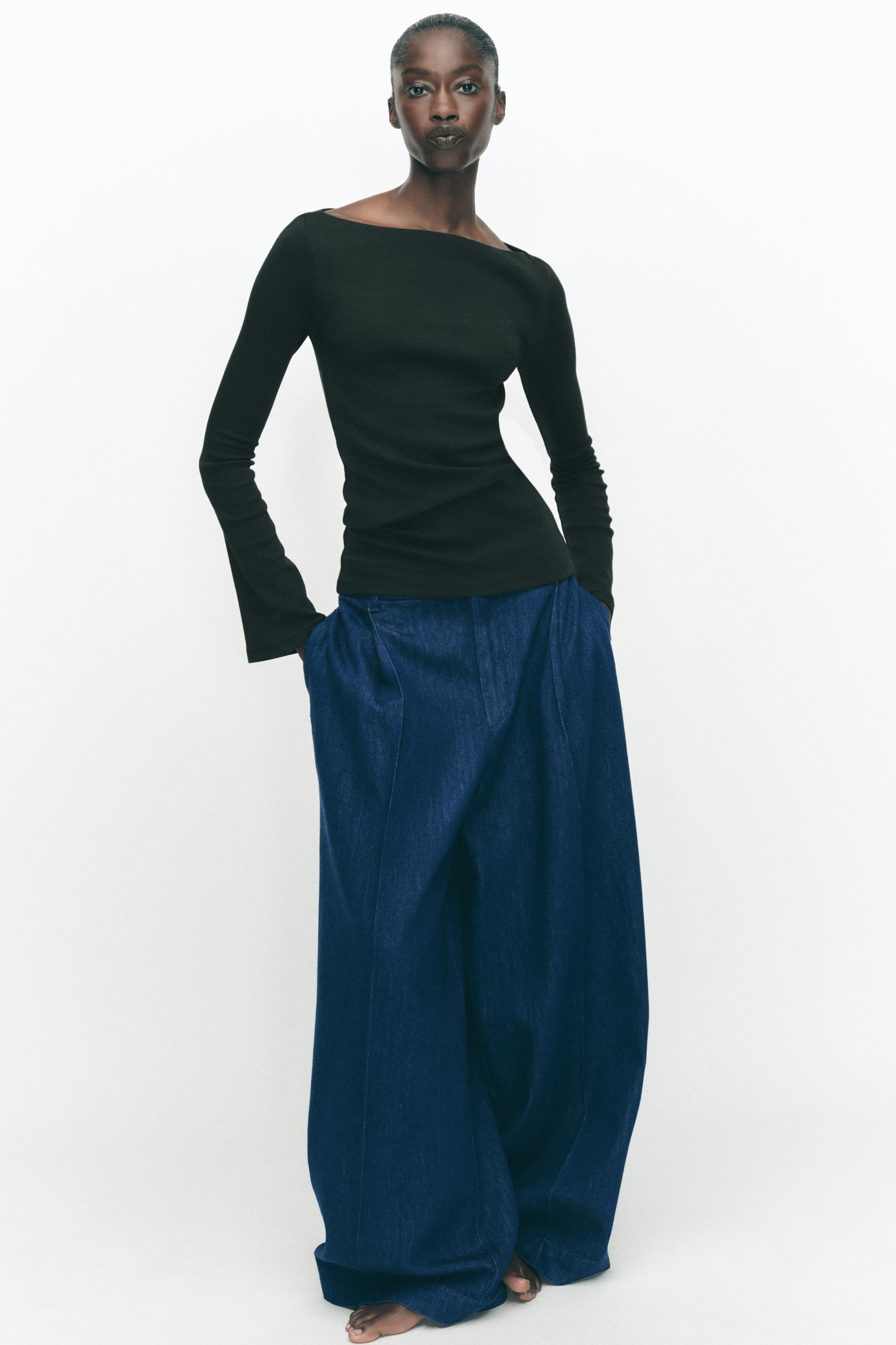 Tシャツ - レディース リブ | ZARA 日本