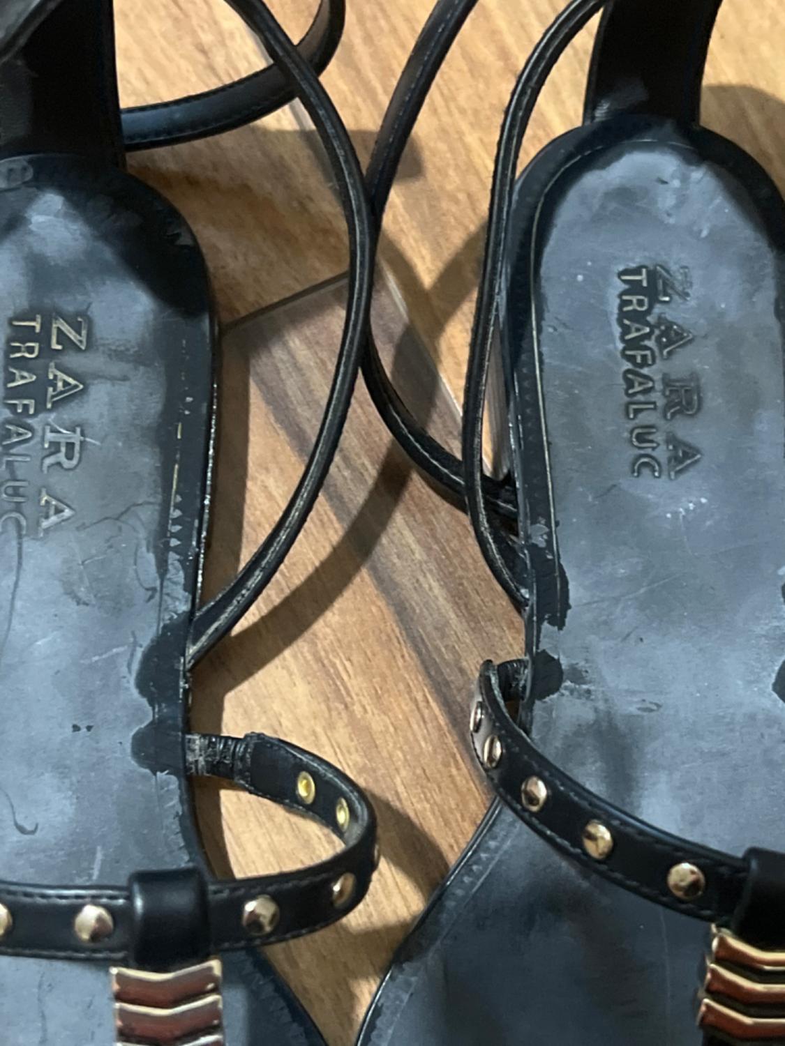 BLANK SANDALS WITH GOLD STUDS - Image 2