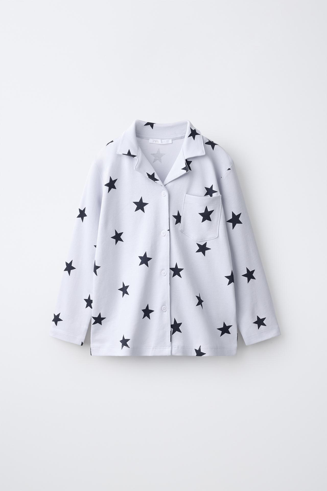 6-14 YEARS/ STAR PRINT PYJAMAS — Blue