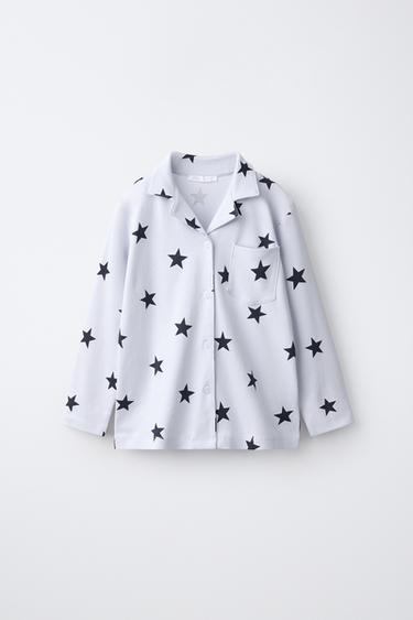 6-14 YEARS/ STAR PRINT PYJAMAS — Blue 1