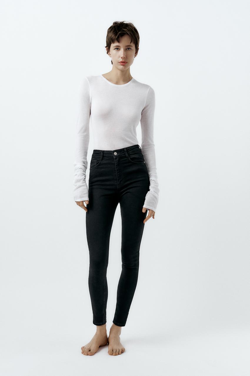 High-Rise Ankle Length black Jeans - Zara - Size 6