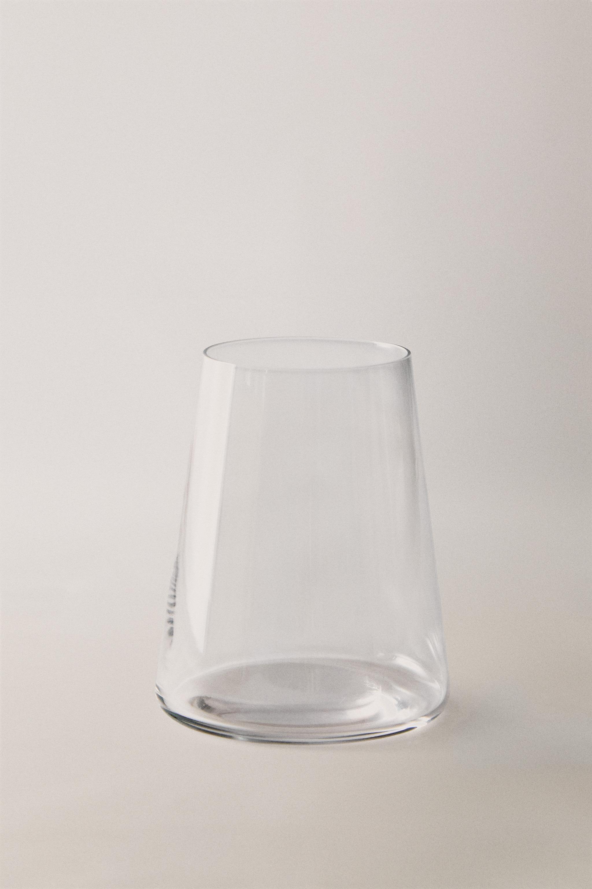 CONICAL CRYSTALLINE TUMBLER — Transparent