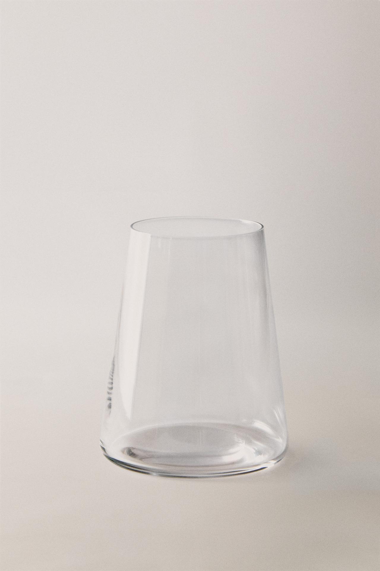 CONICAL CRYSTALLINE TUMBLER — Transparent