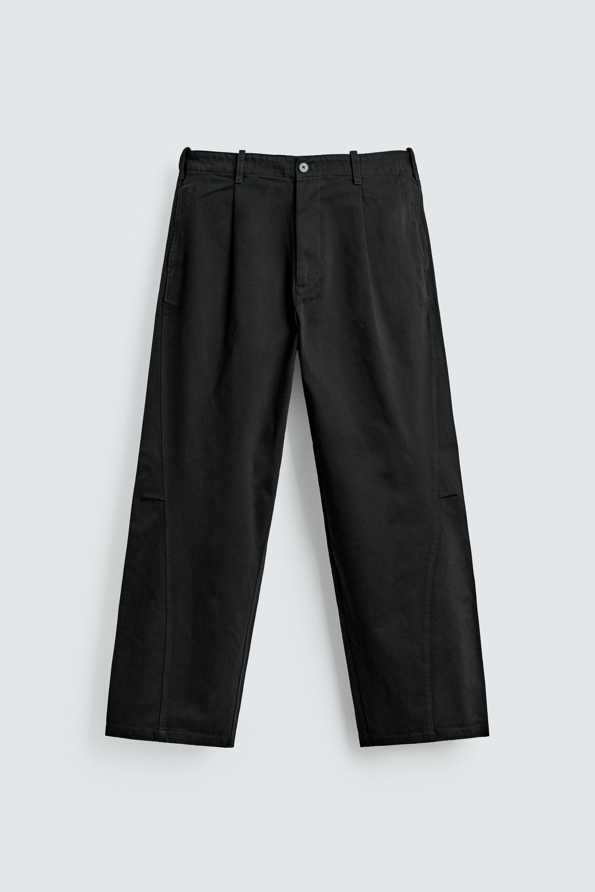 RELAXED BALLOON FIT PLEATED PANTS
