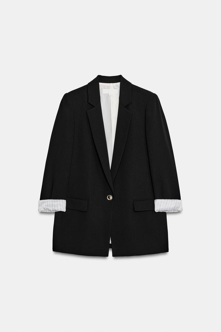 BLAZER CON HOMBRERAS Y PUÑOS ESTAMPADOS 4