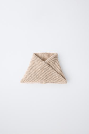 PLAIN KNIT SNOOD - Sand by Zara