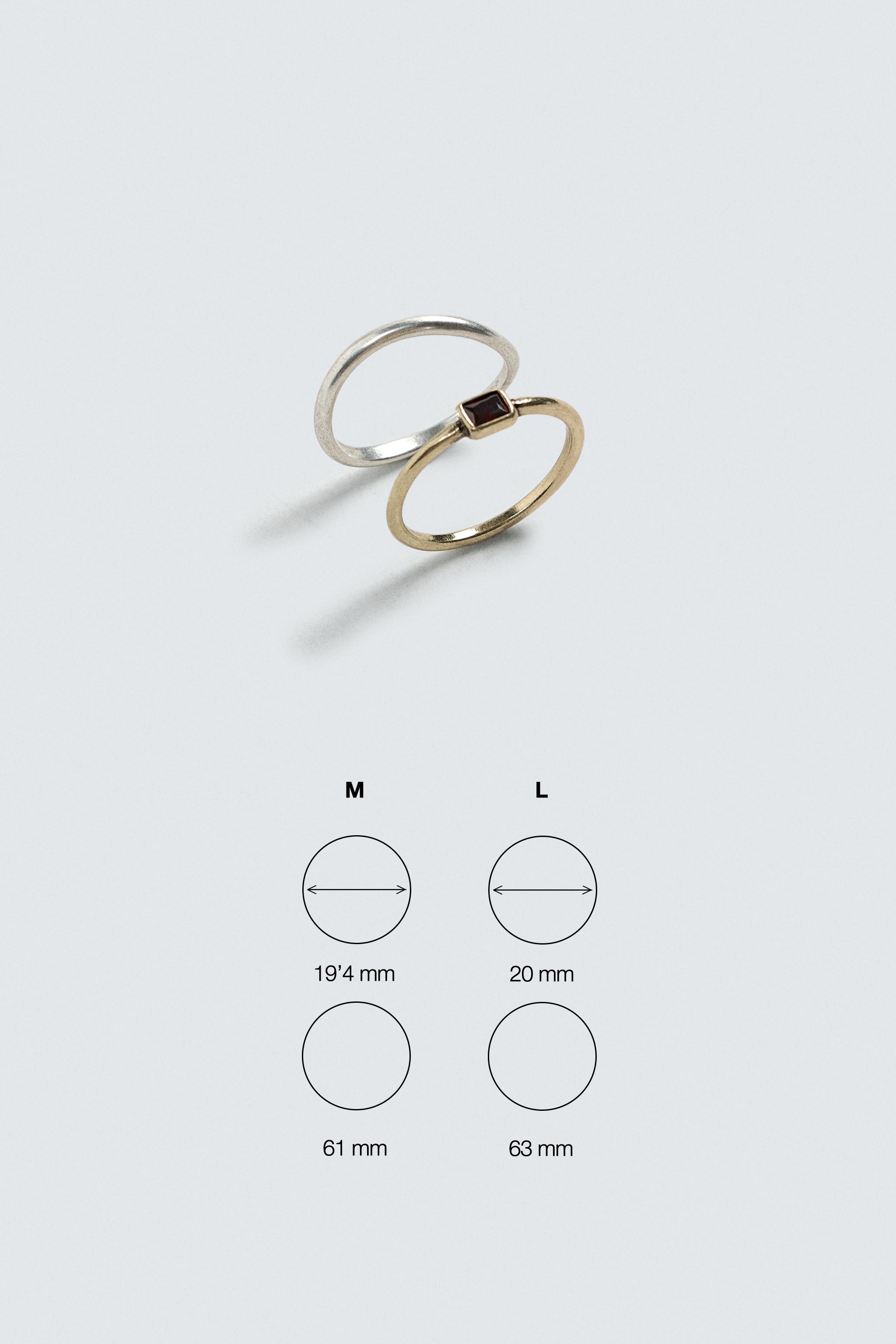 COMBINED METAL RINGS PACK OF 2